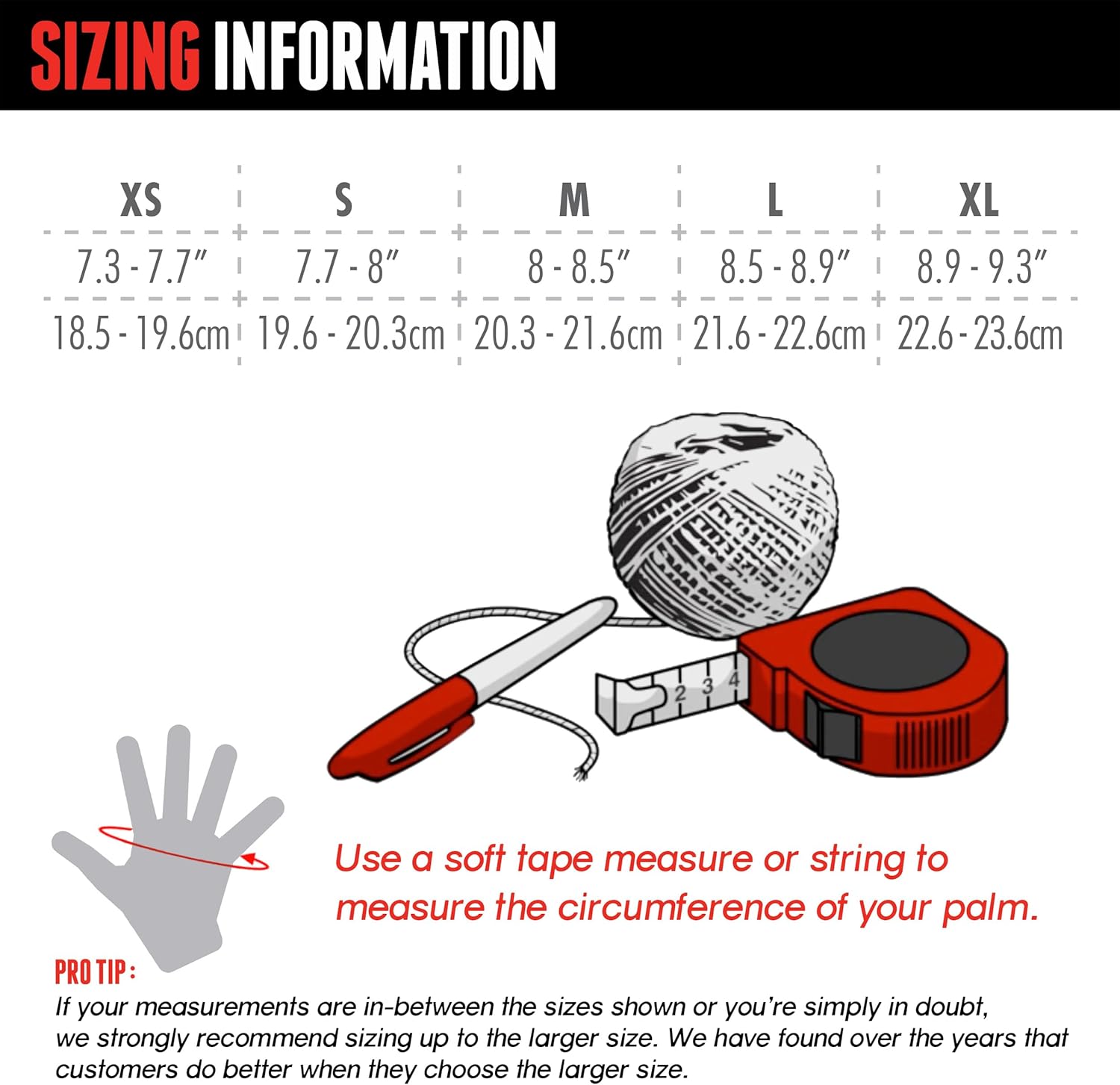 Triple Eight - Gloves Exo Skin Glove - rukavice jak vybrat velikost